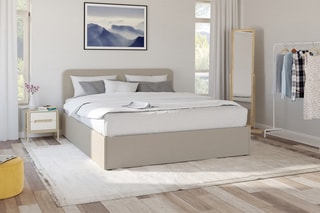 Lit-coffre avec sommier Louise - Couchage 160 x 200 cm