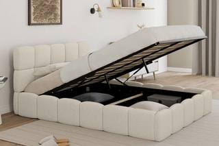 Lit-coffre avec sommier Bubble - Couchage 140 x 190 cm