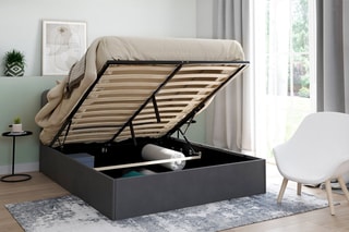 Lit-coffre avec sommier Louise - Couchage 140 x 190 cm