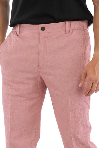 Pantalon regular - Rouge chiné - Incotex