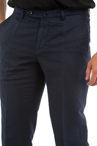 Chino en lin - Bleu marine - Incotex