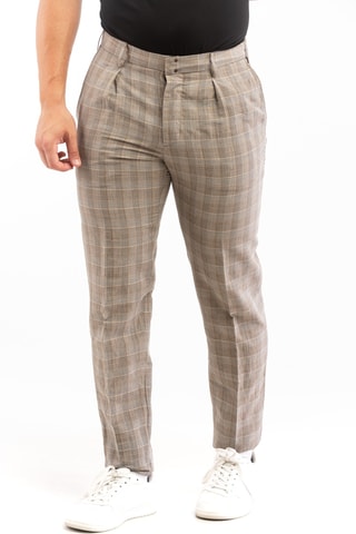 Pantalon en lin - Beige - Incotex