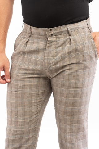 Pantalon en lin - Beige - Incotex
