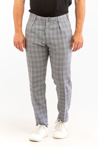 Pantalon en lin - Gris - Incotex