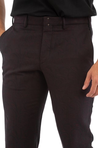 Pantalon en laine - Bordeaux - Incotex