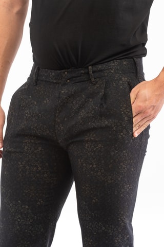 Pantalon slim en laine - Bleu foncé - Incotex
