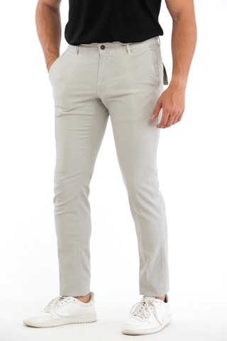 Pantalon slim - Ivoire - Incotex