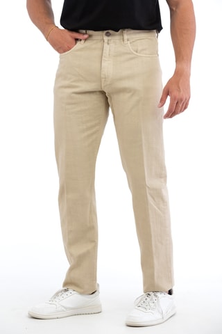 Pantalon regular - Ivoire - Incotex