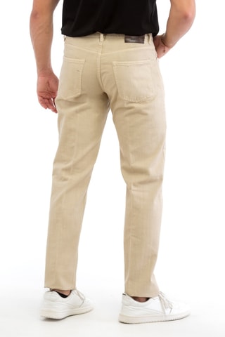Pantalon regular - Ivoire - Incotex