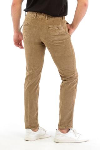 Pantalon slim en velours - Marron clair - Incotex