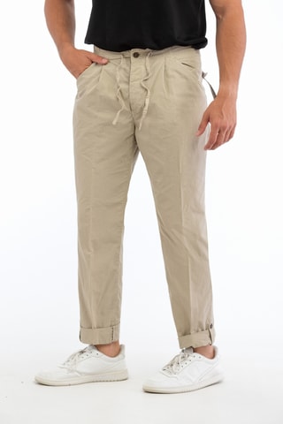 Pantalon carotte - Beige - Incotex