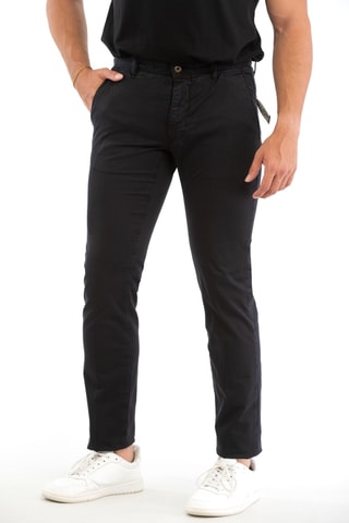 Pantalon slim - Noir - Incotex