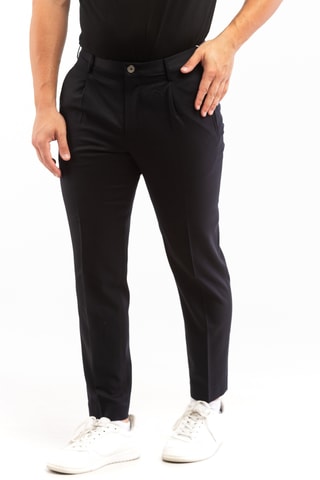 Pantalon en laine - Noir - Incotex