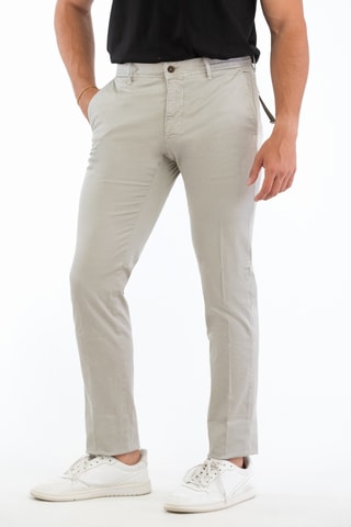Pantalon slim - Gris clair - Incotex