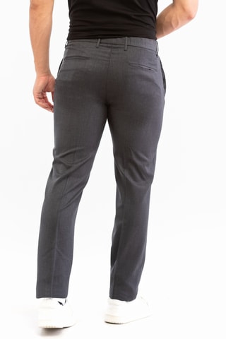 Pantalon slim en laine vierge - Gris foncé - Incotex