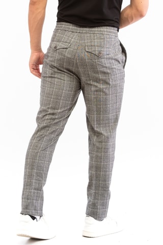 Pantalon carotte en laine vierge - Gris - Incotex