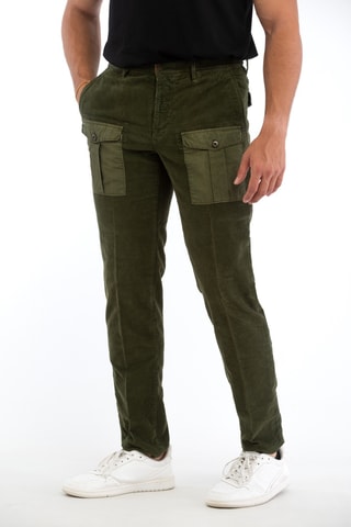 Pantalon en velours - Vert - Incotex
