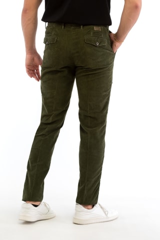 Pantalon en velours - Vert - Incotex