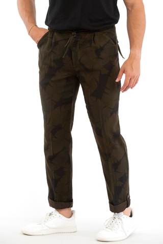 Pantalon carotte - Bleu foncé - Incotex