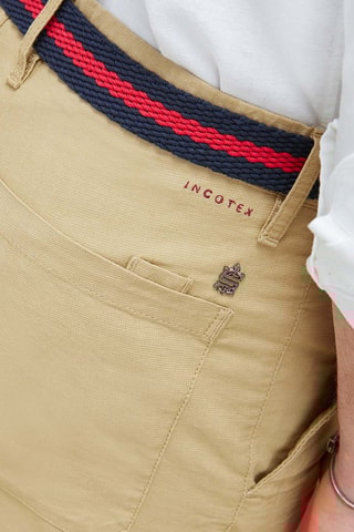 Pantalon slim - Beige - Incotex