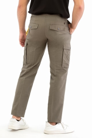 Pantalon cargo - Vert foncé - Incotex
