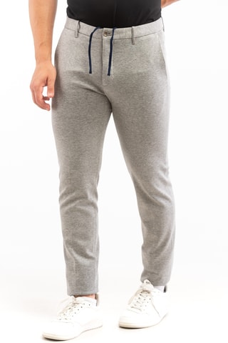 Pantalon slim - Gris clair chiné - Incotex