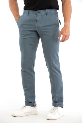 Pantalon slim - Bleu - Incotex