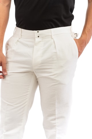 Pantalon - Blanc - Incotex