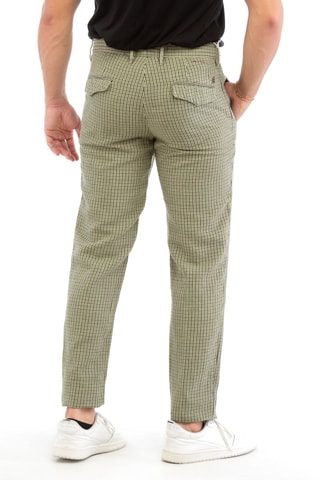 Pantalon regular en lin - Vert - Incotex