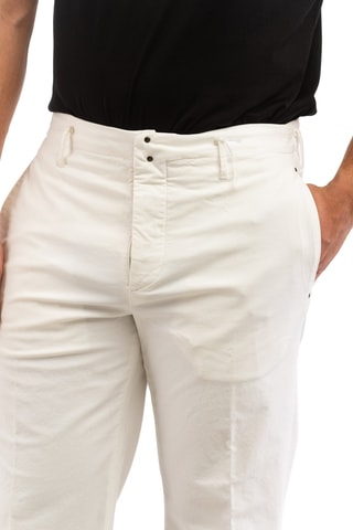 Pantalon relaxed - Blanc cassé - Incotex