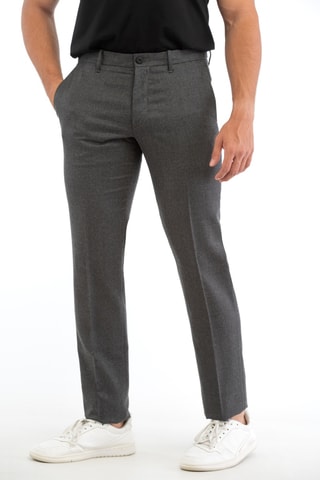 Pantalon en laine - Gris - Incotex