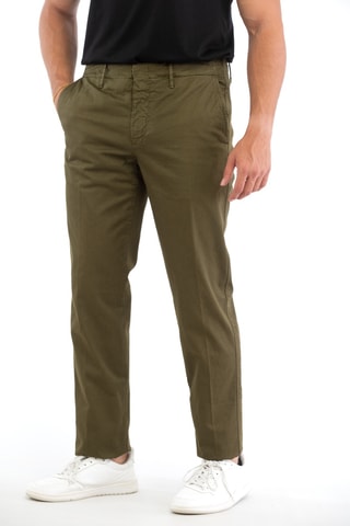 Pantalon slim - Vert foncé - Incotex