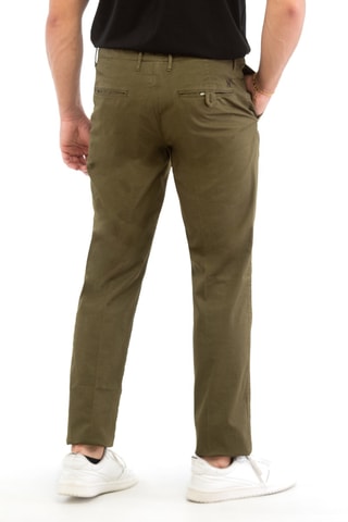 Pantalon slim - Vert foncé - Incotex