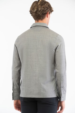 Chemise regular en laine vierge - Gris - Glanshirt