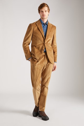 Costume en velours - Camel - Montedoro