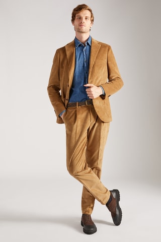 Costume en velours - Camel - Montedoro
