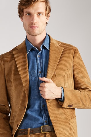 Costume en velours - Camel - Montedoro