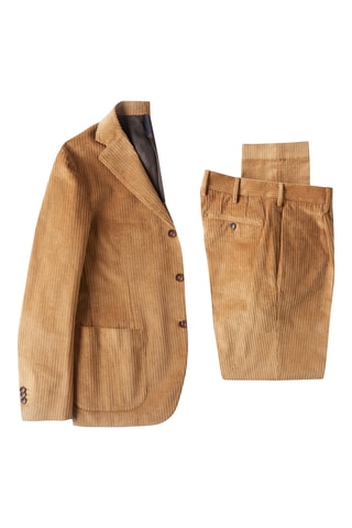 Costume en velours - Camel - Montedoro