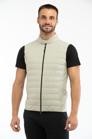 Doudoune light sans manches - Gris clair
