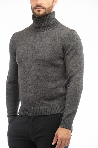 Sous-pull slim en laine vierge - Anthracite - Zanone