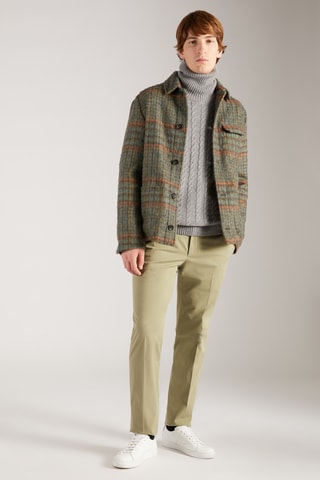 Pull slim en laine vierge et alpaga - Gris - Zanone