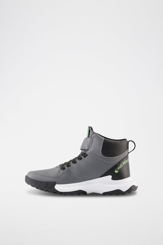 Sneakers montantes en cuir - Gris