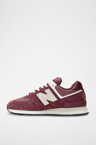 Sneakers en cuir 574 - Bordeaux