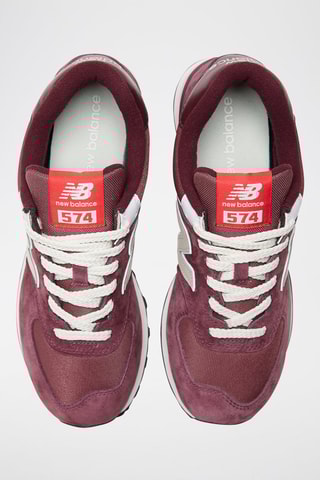 Sneakers en cuir 574 - Bordeaux