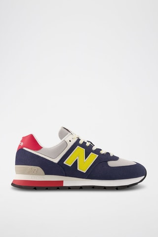 Sneakers en nubuck 574 - Bleu marine