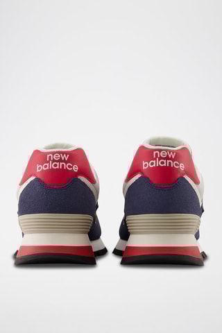 Sneakers en nubuck 574 - Bleu marine