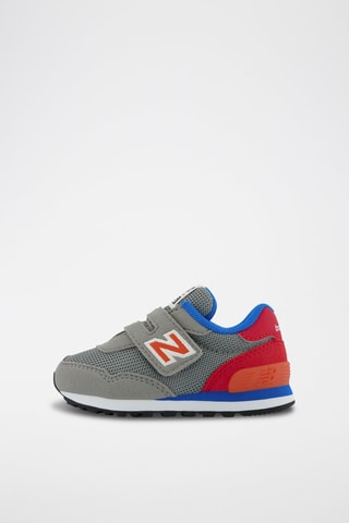 Sneakers en nubuck 515 - Gris et rouge