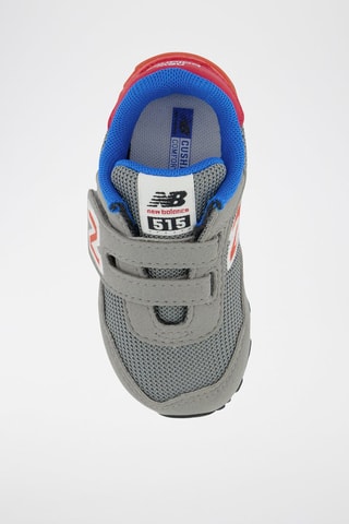 Sneakers en nubuck 515 - Gris et rouge