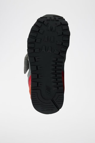 Sneakers en nubuck 515 - Gris et rouge