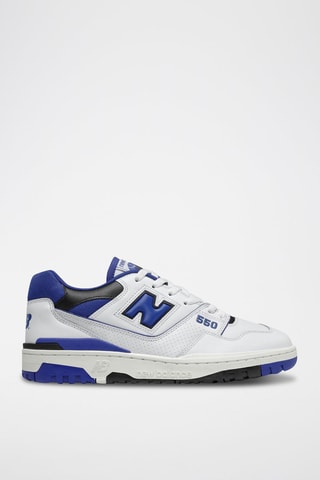 Sneakers en cuir 550 - Blanc et bleu